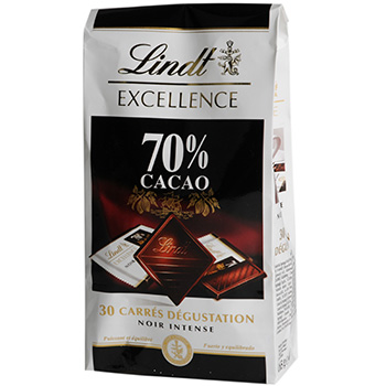 Chocolat Lindt Excellence Degustation 70% cacao 165g