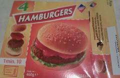 Hamburgers surgelée x4 460g