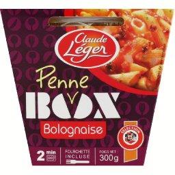 Box Penne Bolognaise, la box de 300g + fourchette