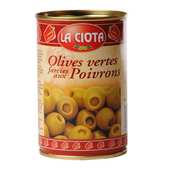 Olives farcies poivrons LaCiota 120g boite 1/3