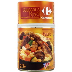 Couscous royal mouton, poulet, boeuf, merguez