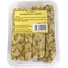 4 Crepes aromatisees vanille TRILLAUD, 135g