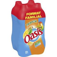 Oasis Tropical - Jus de fruits à l'eau de source le pack de 4 x 2L 