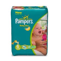 Pampers - Baby Dry - Couches Taille 6 (13-18 kg) - (x124 couches)