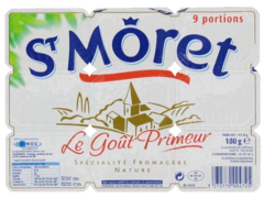 ST MORET au lait pasteurise, 17,5%MG, 9 portions, 180g