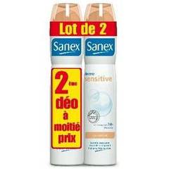Deodorant Dermo Sensitive SANEX, 2x200ml dont -50% sur le 2eme