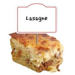 Claude Leger, Lasagnes a la bolognaise, au rayon traiteur, a la coupe