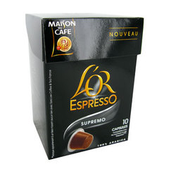 Cafe l'or espresso Maison Cafe Supremo x10 capsules 52g