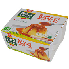 Flan nappe caramel Bio Village 4x125g