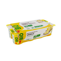 Auchan Mieux Vivre Bio yaourt vanille 8x125g