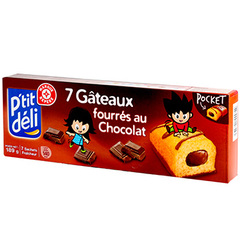 Gateaux fourres P'tit Deli Chocolat x7 189g