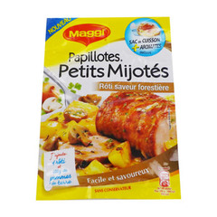 Maggi, Papillotes - Epices pour rôti saveur forestière Petits Mijotés, le sachet de 30 g + sac cuisson