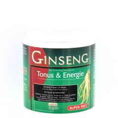 Super diet - Ginseng (panax pur) bio - 150 gélules - Tonus et énergie physique et cérébrale retrouvé