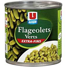 Flageolets verts extra-fins U boite 1/2