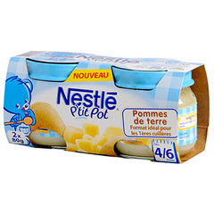 Nestle p'tit pot pomme de terre 2x80g des 4/6mois
