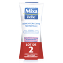 Mixa bébé crème hydratante soin anti-irritation 2x100ml