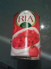 Tomates pelees et concassees RIA, 380g