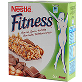 Barres de cereales Fitness Chocolat noisettes 141g