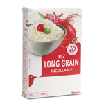 riz long grain incollable 10mn auchan 500g