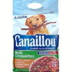 Oligo Actifs, multi croquettes pour chiens au boeuf, au poulet, aux carottes, aux legumes verts, aux cereales, le sac,4Kg