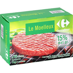 Preparation de viande hachee de boeuf, Le Moelleux