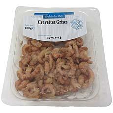 Crevettes grises decortiquees PALAIS DES METS, 100g