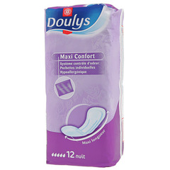 Serviettes Doulys nuit Maxi confort x12