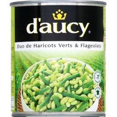 D'aucy haricots panaches flageolets et haricots verts 495g