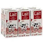 Auchan lait entier U.H.T. brique 6x1l