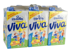 Candia viva lait demi ecreme source de 10 vitamines 6 X 1 l
