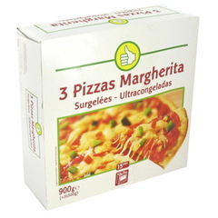 Pizza margarita Au fromage et aux legumes