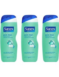 Sanex Gel Douche Dermo Pure Clean 750 ml - Lot de 3