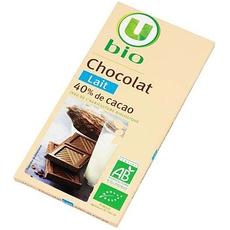 Chocolat au lait U BIO, 100g