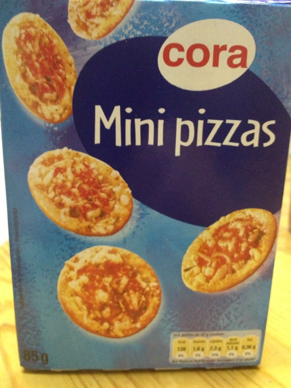 Cora mini pizzas 85g