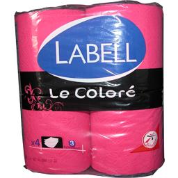 Labell, Papier toilette fushia Le Coloré, le paquet de 4 rouleaux