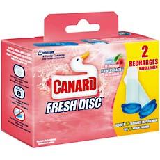 Recharge pour kit CANARD Fresh Disc 4 en 1 parfum flowers oasis, 2x6 disques, 72ml