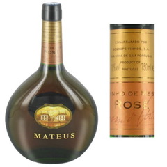 Mateus, Vin rose -, la bouteille de 75 cl