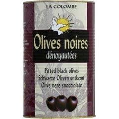 Olives noires denoyautees, la boite,4250ml