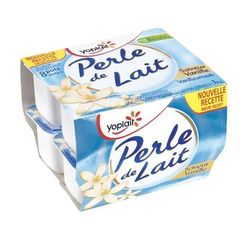PRODUIT INACTIF - Yoplait, Perle de lait specialite laitiere sucree saveur vanille, les 8 pots de 125g