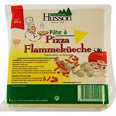 Pate a pizza ou flemmenkueche artisanale HUSSON, bloc de 500g