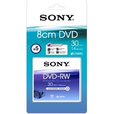 DVD - RW pour camescope handycam 30mn SONY, 5 unites