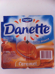 Crème dessert saveur caramel DANETTE, 4x100g