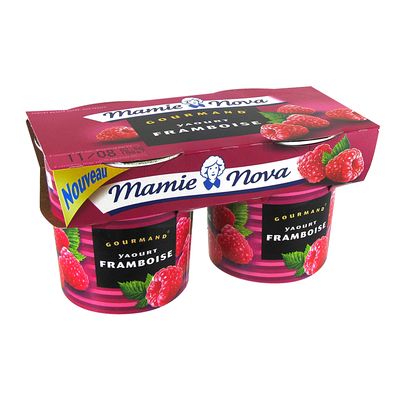 Mamie Nova gourmand yaourt framboise 2x150g