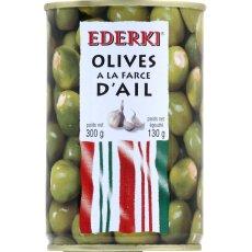 Olives vertes farcie à l'ail EDERKI, 130g