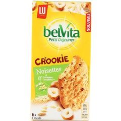 Belvita Petit Déjeuner Crookie noisette 5 céréales complètes