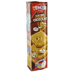 Rik & Rok - Biscuits fourres au chocolat - 16 biscuits Riches en cereales.