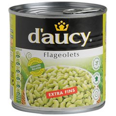 Flageolets verts Daucy Extra-fins boite 1/2 265g