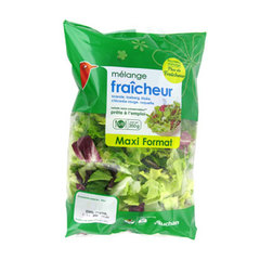 Auchan mélange fraîcheur de salade 120g