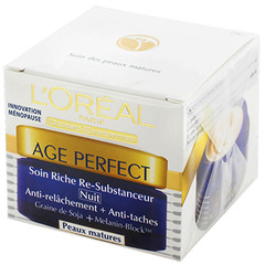 Soin nuit L'Oreal Age Perfect Collagen boost pot 50ml