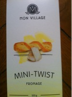 Biscuits aperitif au fromage Mini Twist de Champagne, 100g